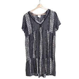 Floral pattern mini dress